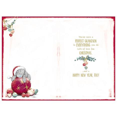 Special Grandson On Bauble Me to You Bear Christmas Card Extra Image 1